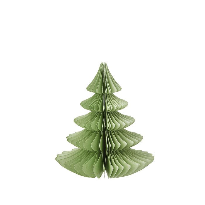 Papieren kerstboom - verschillende kleuren (16 cm)