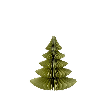 Papieren kerstboom - verschillende kleuren (16 cm)