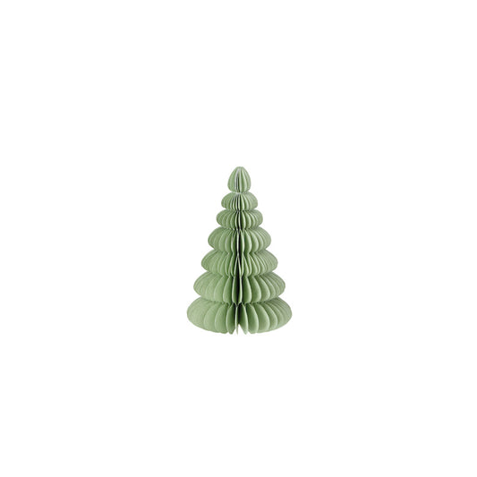 Kerstboom van papier - 16 cm - verschillende kleuren