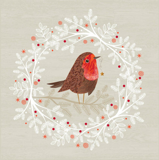 Servetten Robin Wreath