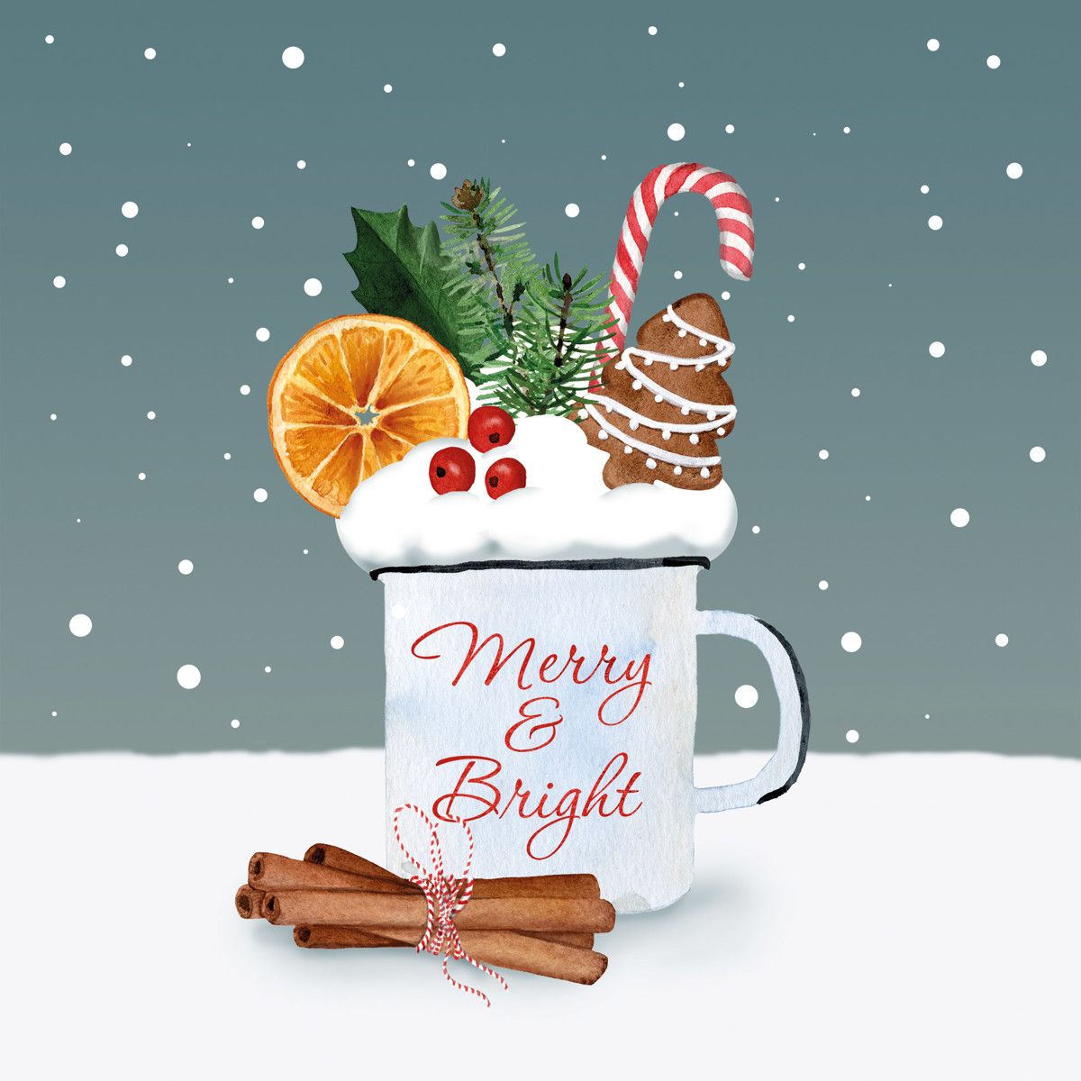 Servetten Merry & Bright