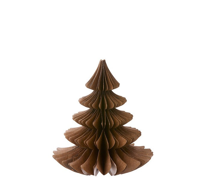 Papieren kerstboom - verschillende kleuren (16 cm)